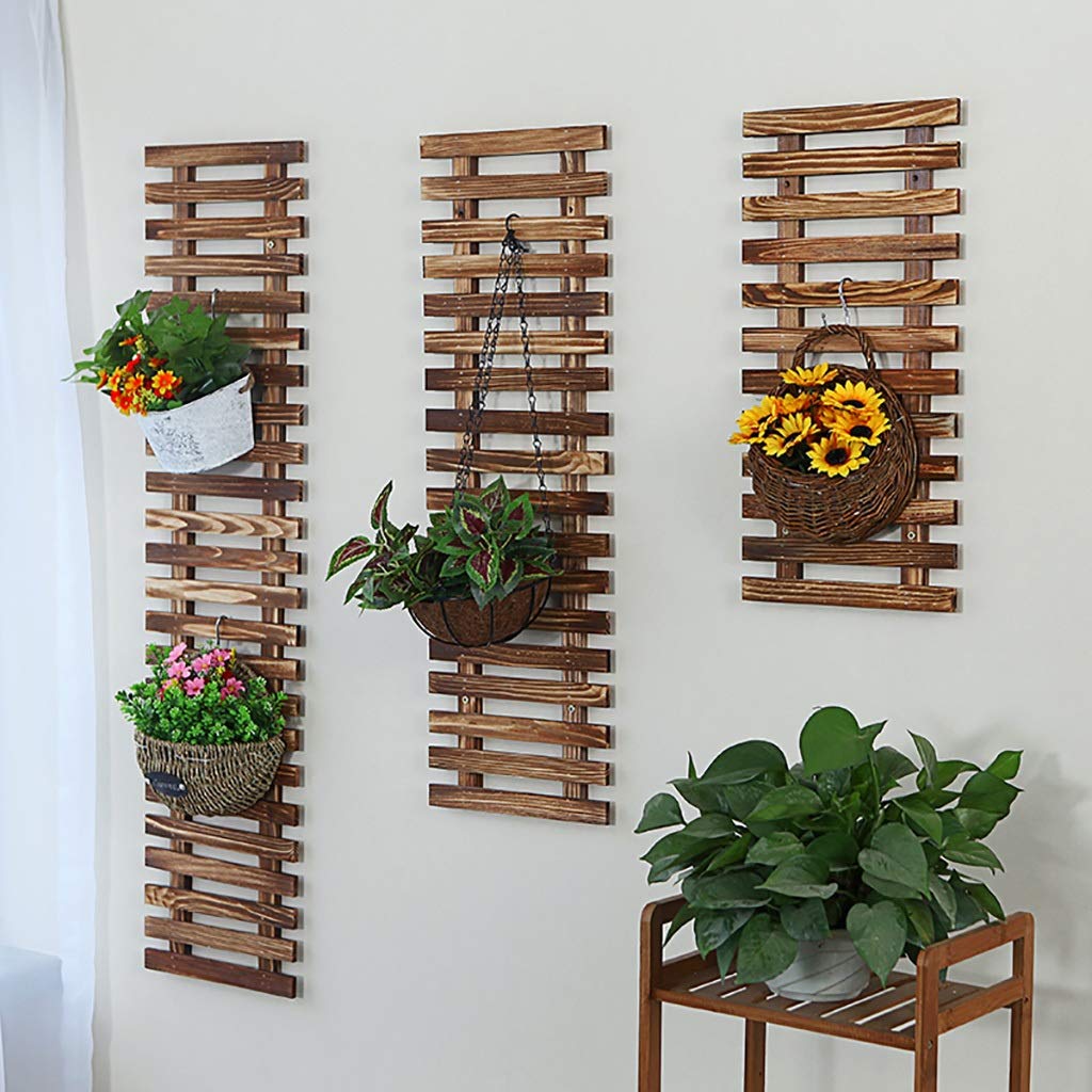 Minifinker étagère Murale Cour Vintage Bois Tenture Murale étagère Plante Pot De Fleur étagère