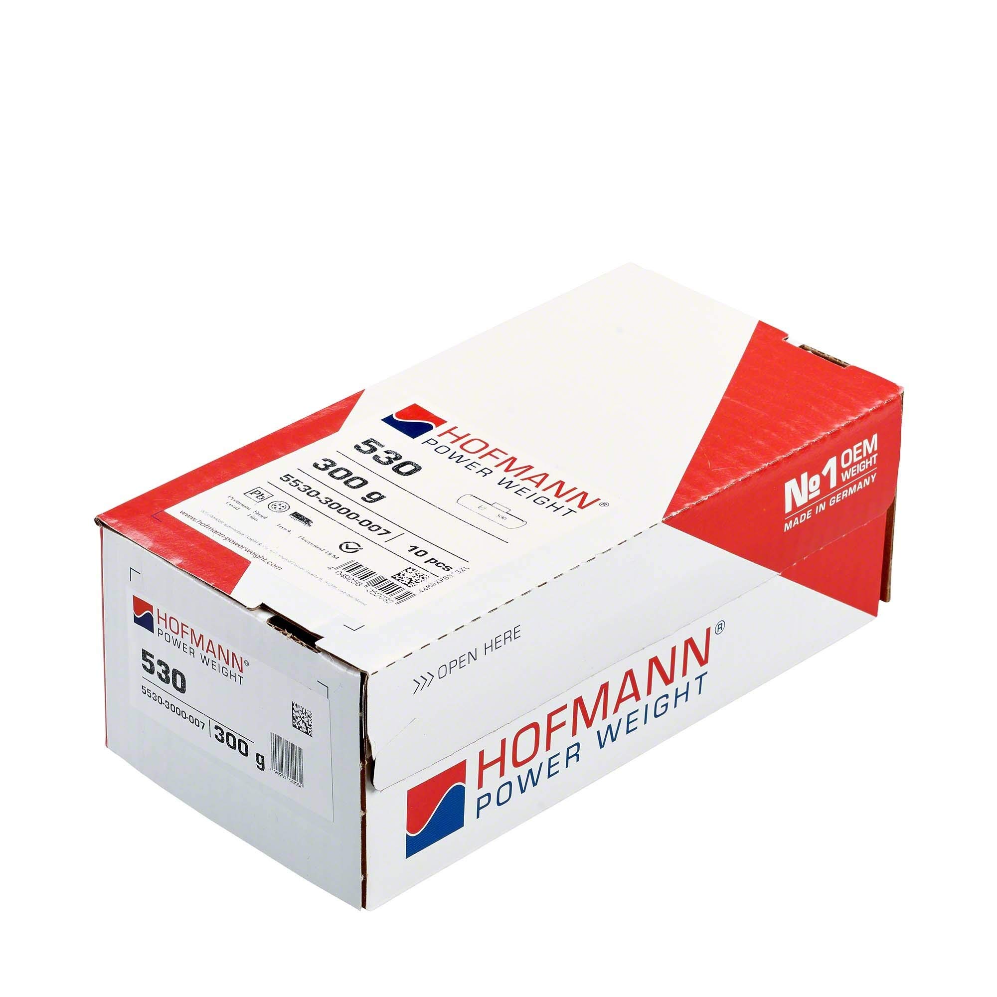 Hofmann Power Weight 5530-3000-007 Typ 530 Auswuchtgewicht LKW Schlaggewichte Stahl Felgen, 300 g, x10