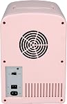 Frigidaire rose Mini Refroidisseur personnel de réfrigérateur, 1 Gal Capacité convient à Six Canettes, Comprend des prises pour Home Outlet & DC chargeur - 9.84" D x 7.09" W x 10.35" H