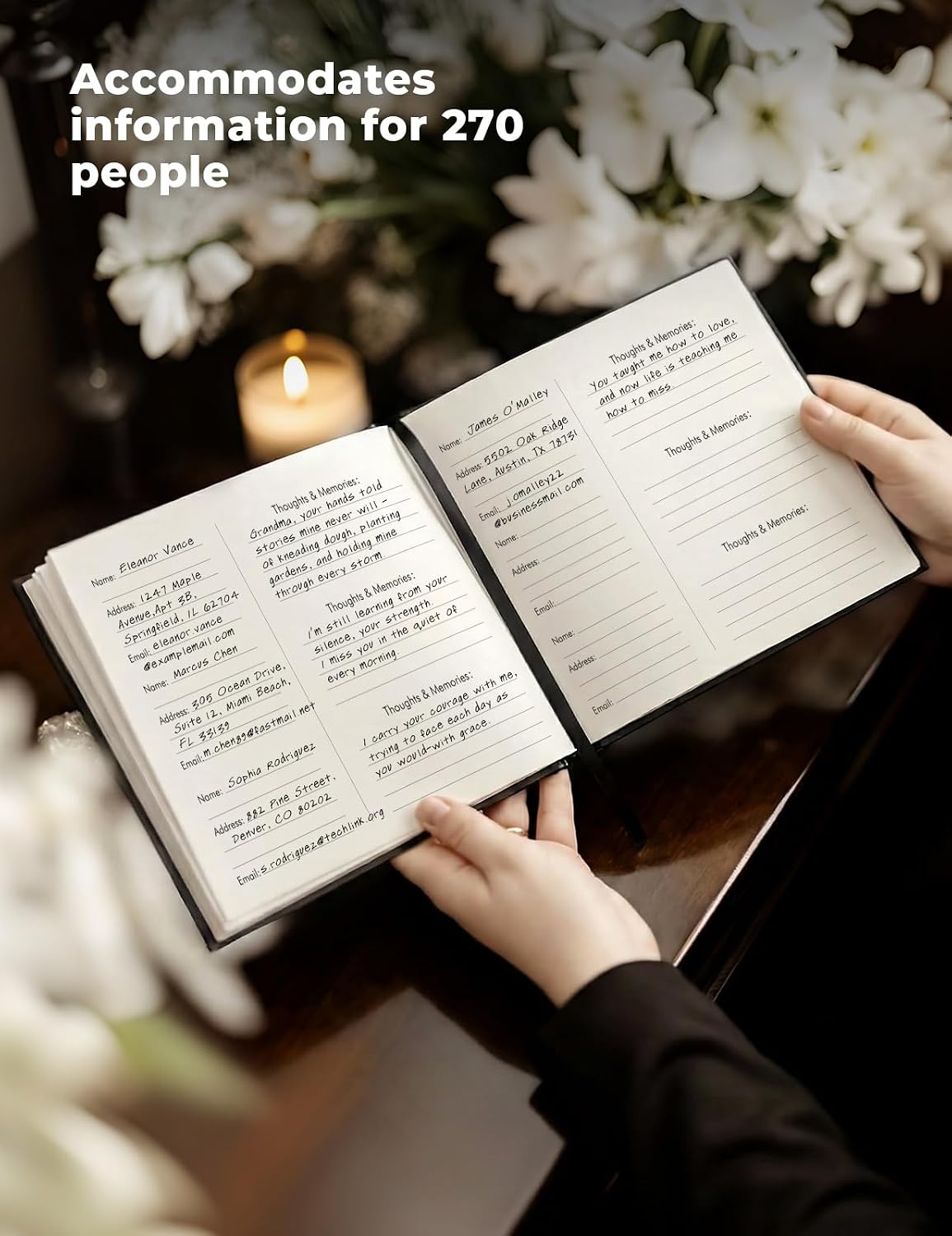 molekaus Funeral Guest Book, Celebration of Life Memorial Book