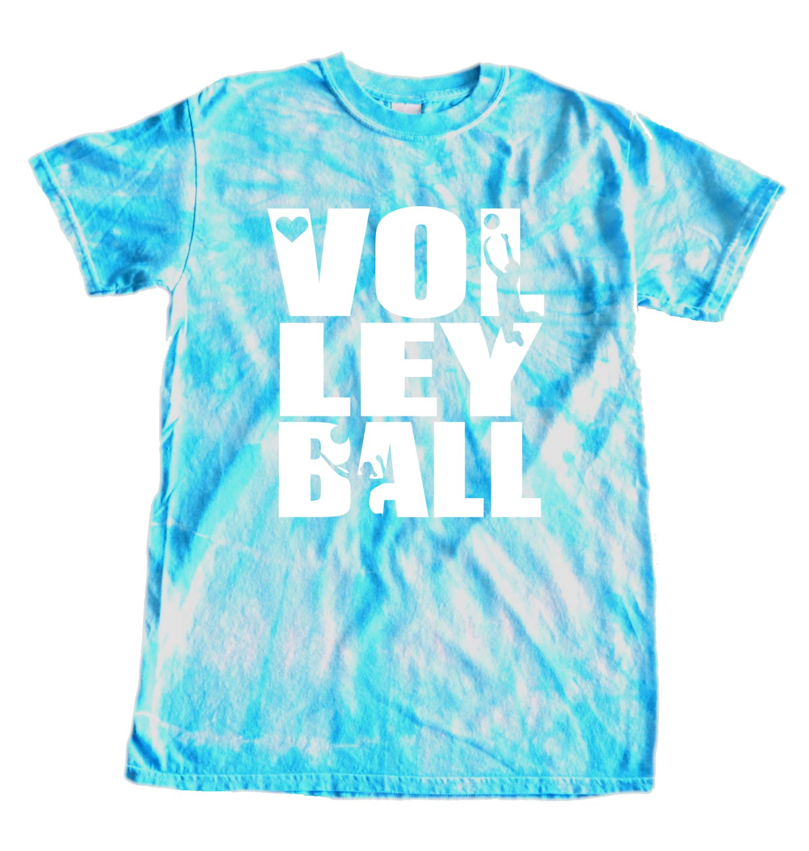 JANT girl Volleyball Tie Dye T-Shirt Stacked Logo