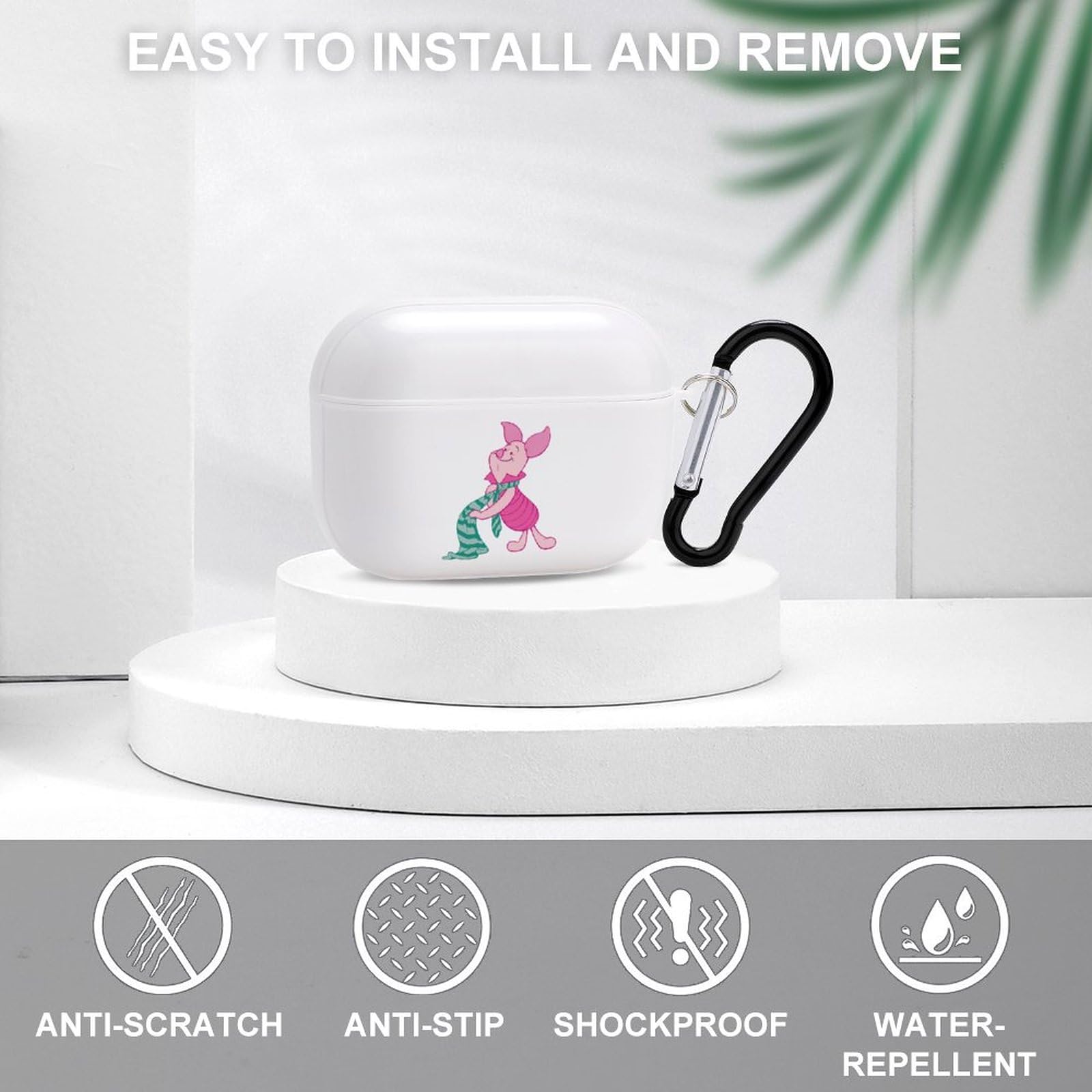 AirPods pro ケース　イヤホンカバー　保護カバー　ピグレット Amazon | Airpods Proケース ピグレット AirPods Proカバー 充電ケース