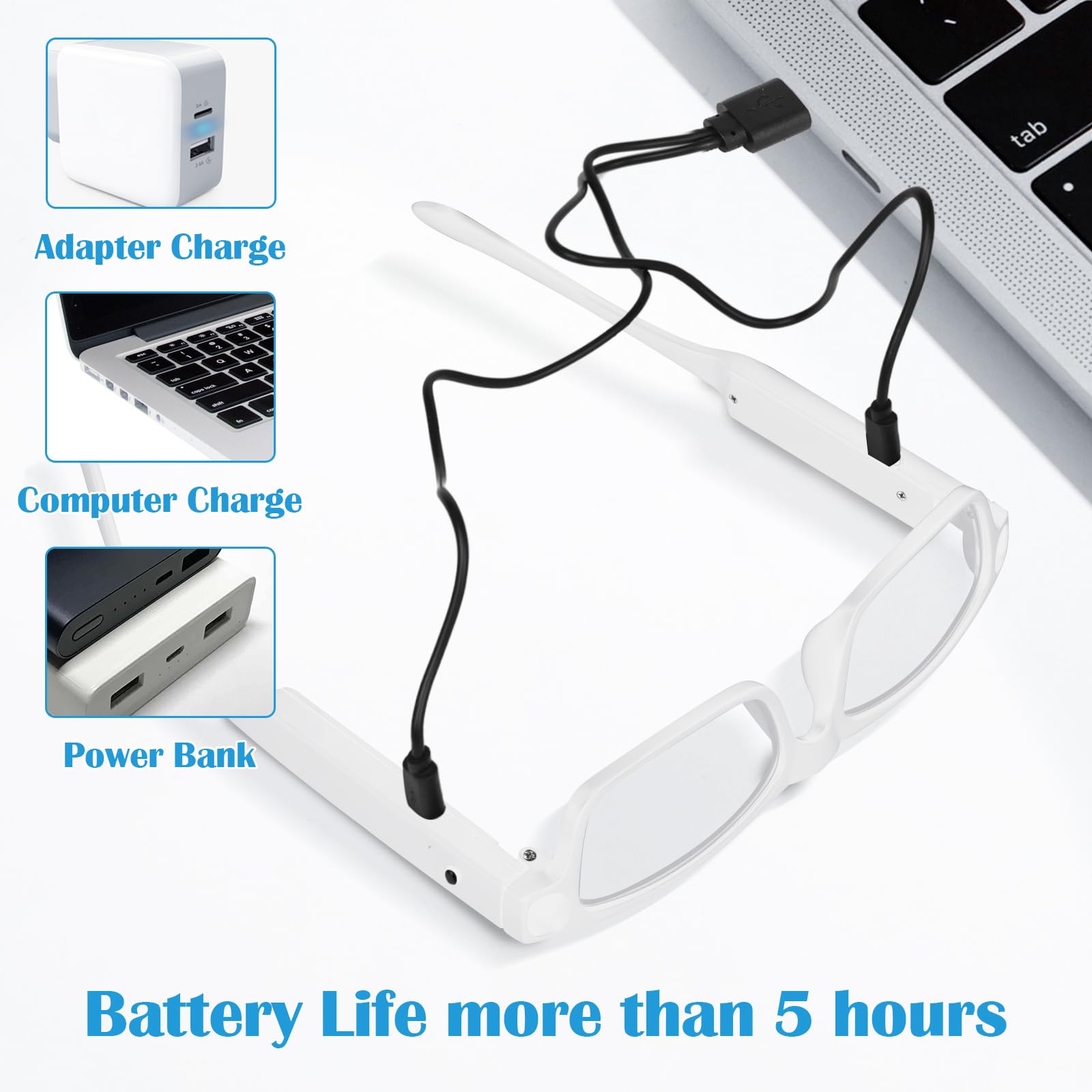 Occhiali D'ingrandimento Illuminati NZQXJXZ 200% - Lente LED Ricaricabile USB Per Lettura E Hobby - Foto 10