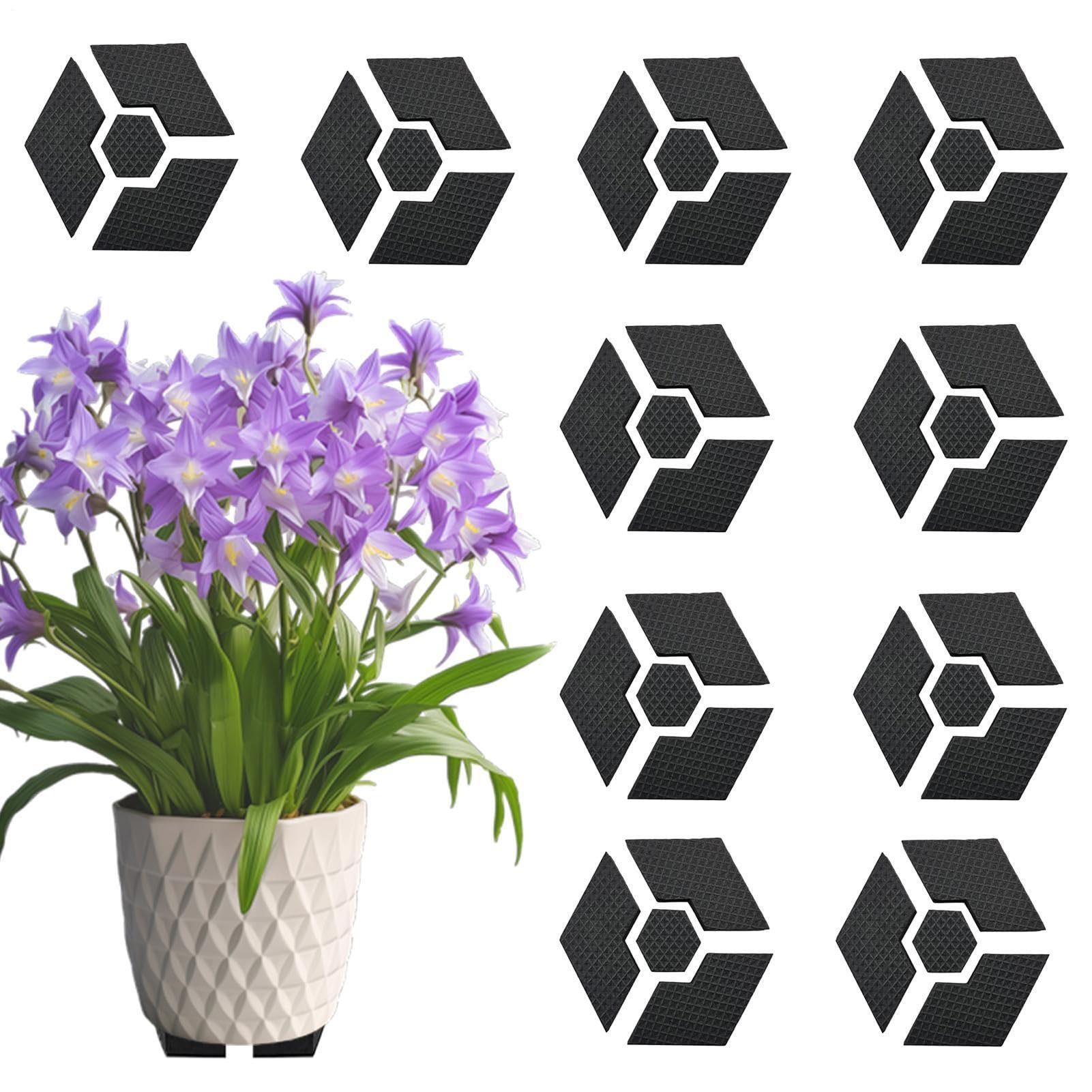 Cales hexagonales pour pieds de pots d'intérieur antidérapantes et invisibles