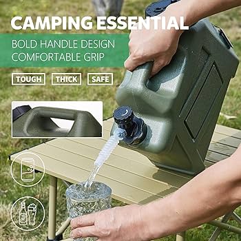 SPNOR Portable Water Containers with Spigot, 3.2 Gallon (12L) Water Jug,  Water Tank With Tap, Multifunction Water Storage Containers for Camping  Outdoor Hiking Water Storage Bucket, Drink : Amazon.ae: Sporting Goods