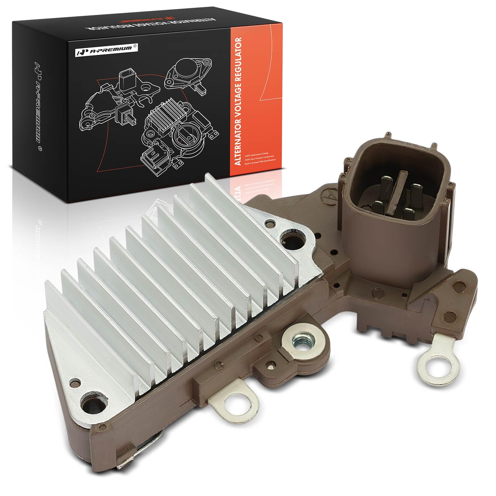 A-Premium Alternator Voltage Regulator Replacement for Toyota Land Cruiser 1995-2010 Hiace 1995-2012 Hilux Honda Legend, 14.4V-image-15