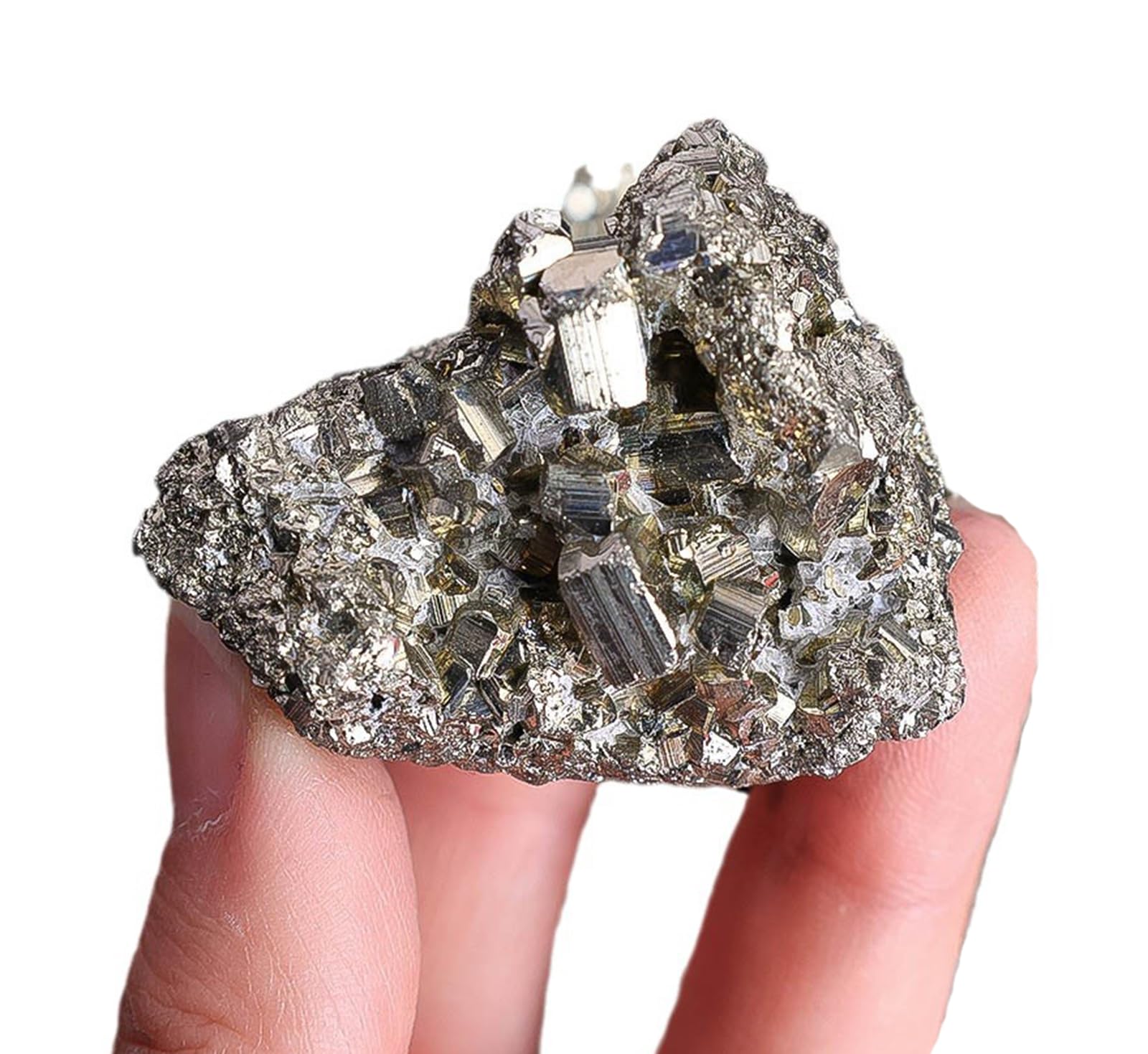 QWZTAEOZA Pyrite Raw Crystals and Stones, Small,Irregular Shaped for Tumbling Garden Home Decor,200~300g