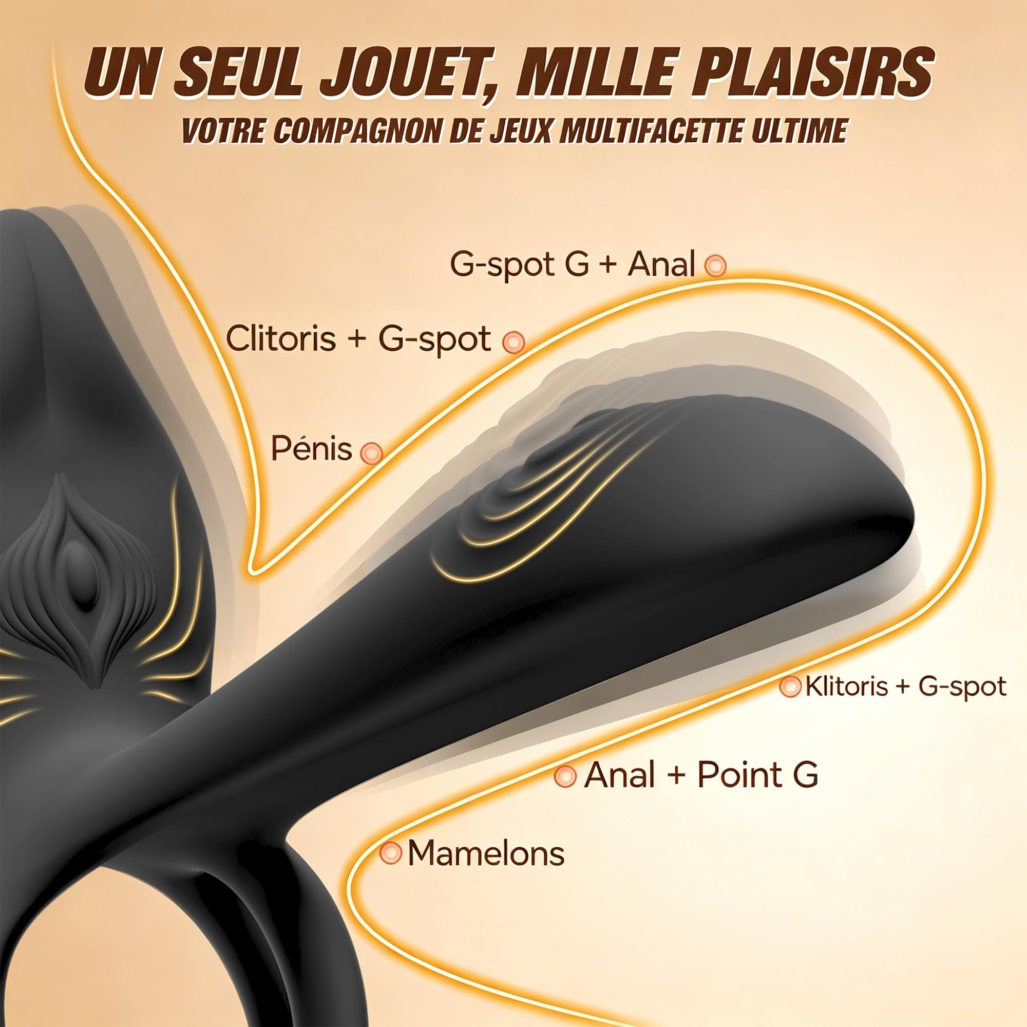 Anneau Penien - Anneau Homme Vibrant Sex Toýs Couple Homme, 10 Modes Sextoyse Homme Sex Toys, Anneaux de Pénis Sextoyse Couple Plaisir, Sex Toyspour Pour Homme, Anneau Vibrant Pénis Clitoridienne