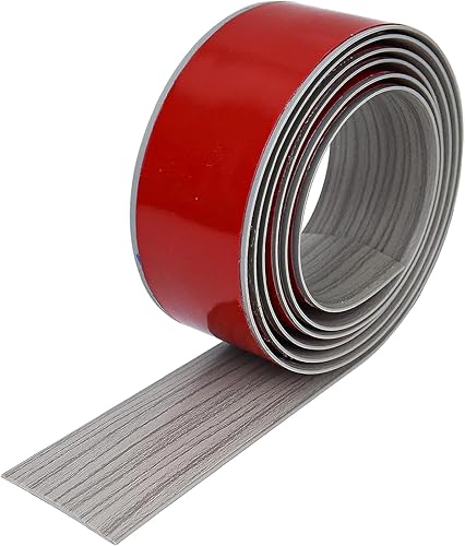 Tira de transición para piso, tiras autoadhesivas para cubierta de suelo, laminado de transición de piso, tira divisora plana de vinilo de 2