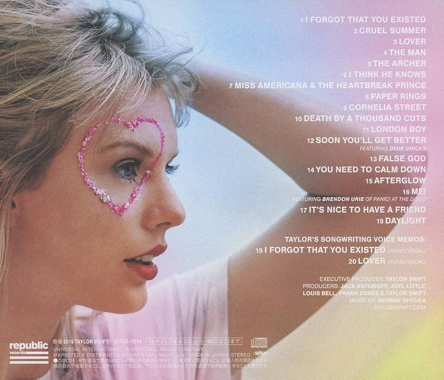 テイラー・スウィフト「ラヴァー」〈輸入盤（2 Coloured Vinyl）〉 テイラー・スウィフト「ラヴァー」〈輸入盤（2 Coloured Vinyl