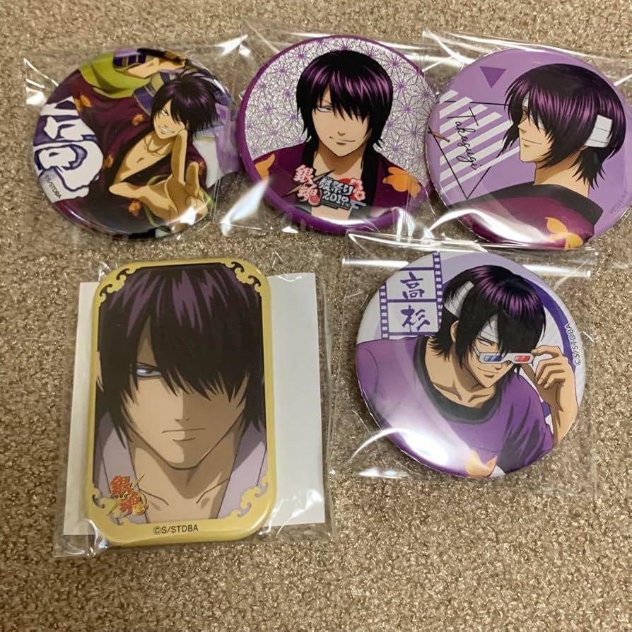 銀魂高杉晋助缶バッジまとめセット