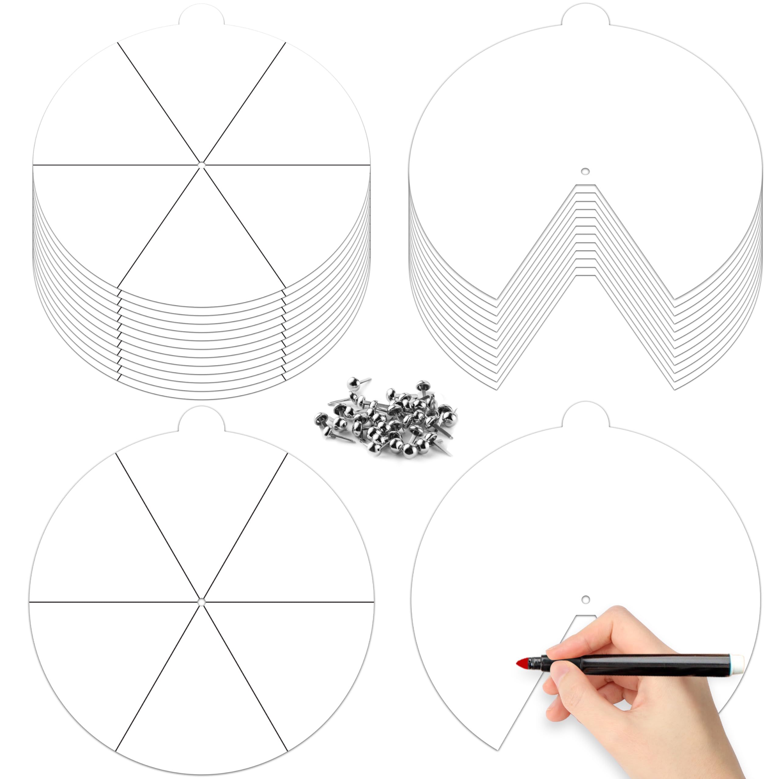 COcnny Spinning Coloring Wheel Craft - 28 Sets DIY Color Blank Wheel Cards Kit for Kids, Color Your Own Spinning Paper, Summer Craft Art Game for Sunday School Classroom Home Party Activities Supplies