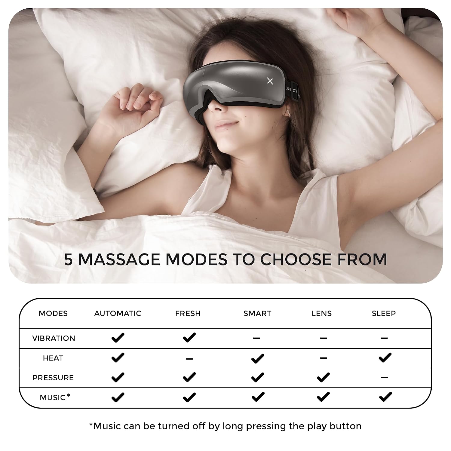 XECH Eye Massager with Vibration Warm Compression Relaxing Music Rechargeable Battery Electric Massaging Machine Birthday Gifts for Women Men Couples Wife (iSoothe Grey) XECH Eye Massager with Vibration Warm Compression Relaxing Music Rechargeable Battery Electric Massaging Machine Birthday Gifts for Women Men Couples Wife (iSoothe Grey)