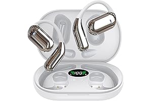 EUQQ Open Ear Sports Earbuds: Wireless, Sweatproof, Long-Lasting