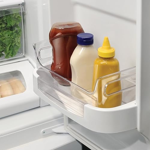 Miniatura 3 de iDesign - Organizador de condimentos para refrigerador, cubos organizadores de plástico con asas, juego de 2, transparente