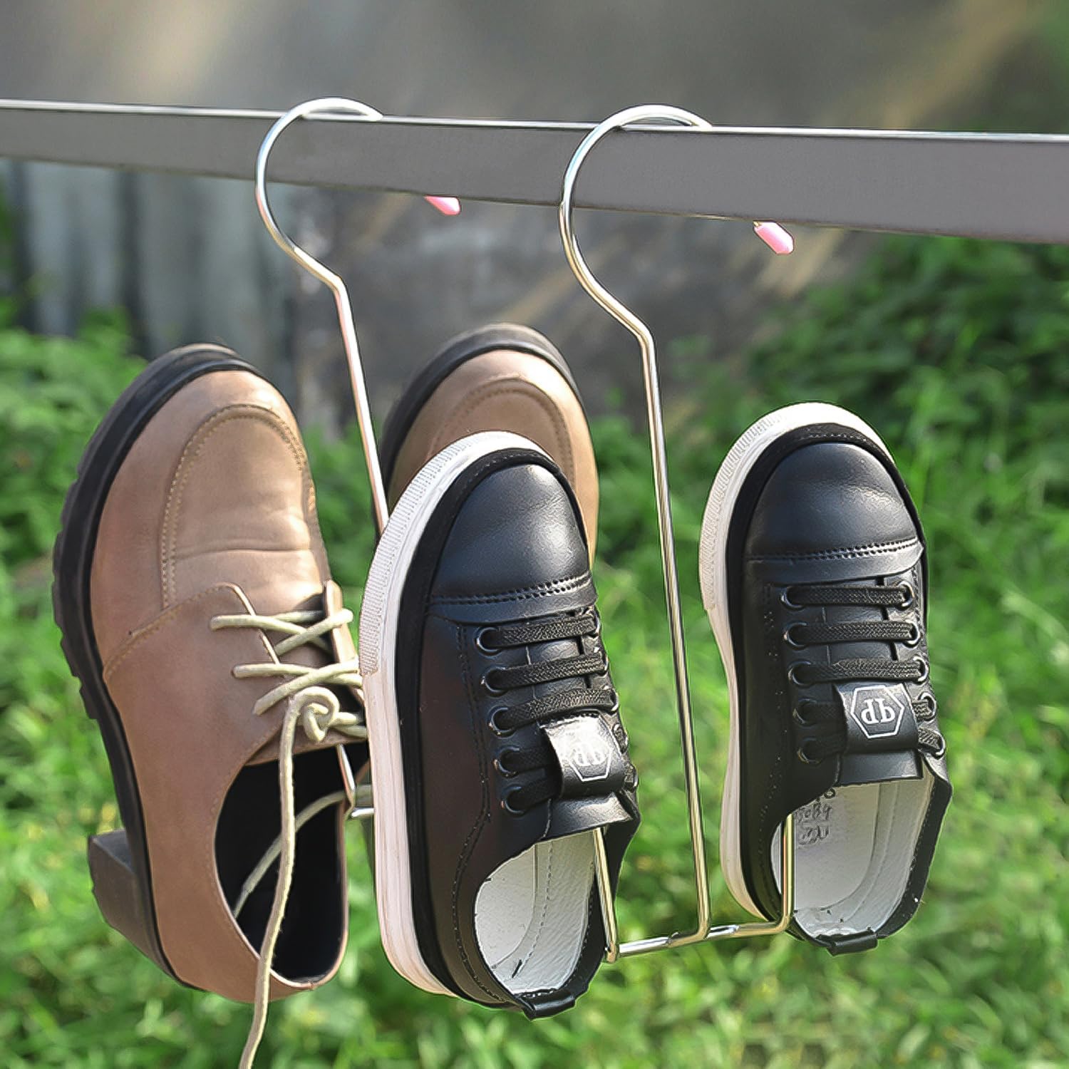 Stainless Steel Shoe Drying Rack 4 Pack, Shoe Hanger(A)