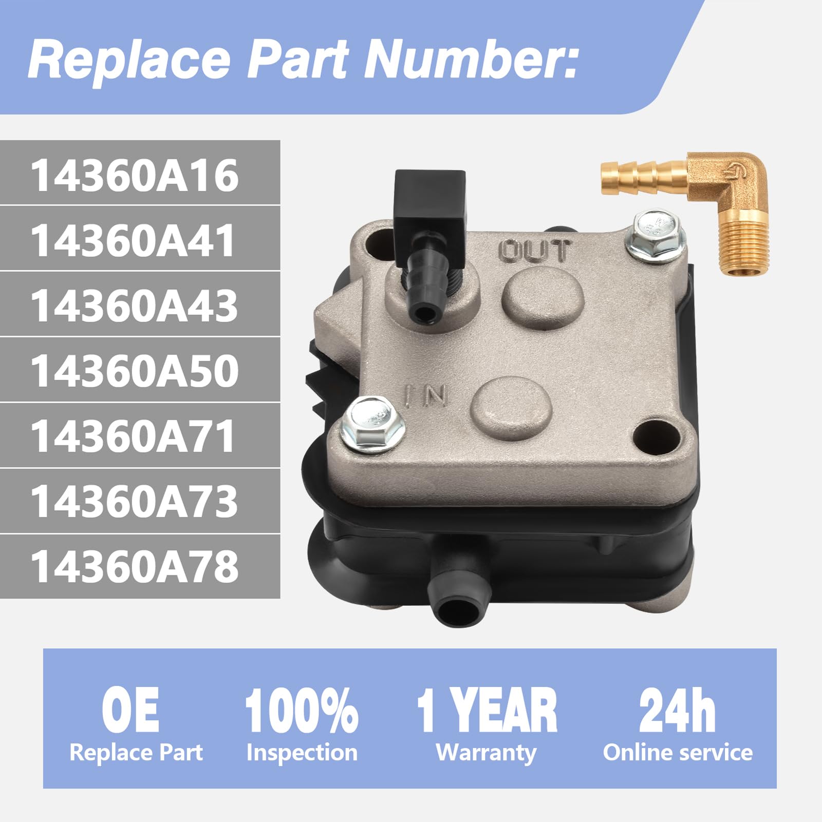 Kraftstoffpumpe Für Mercury Außenborder 35-200PS - 2-Takt Bootsmotor Pumpe