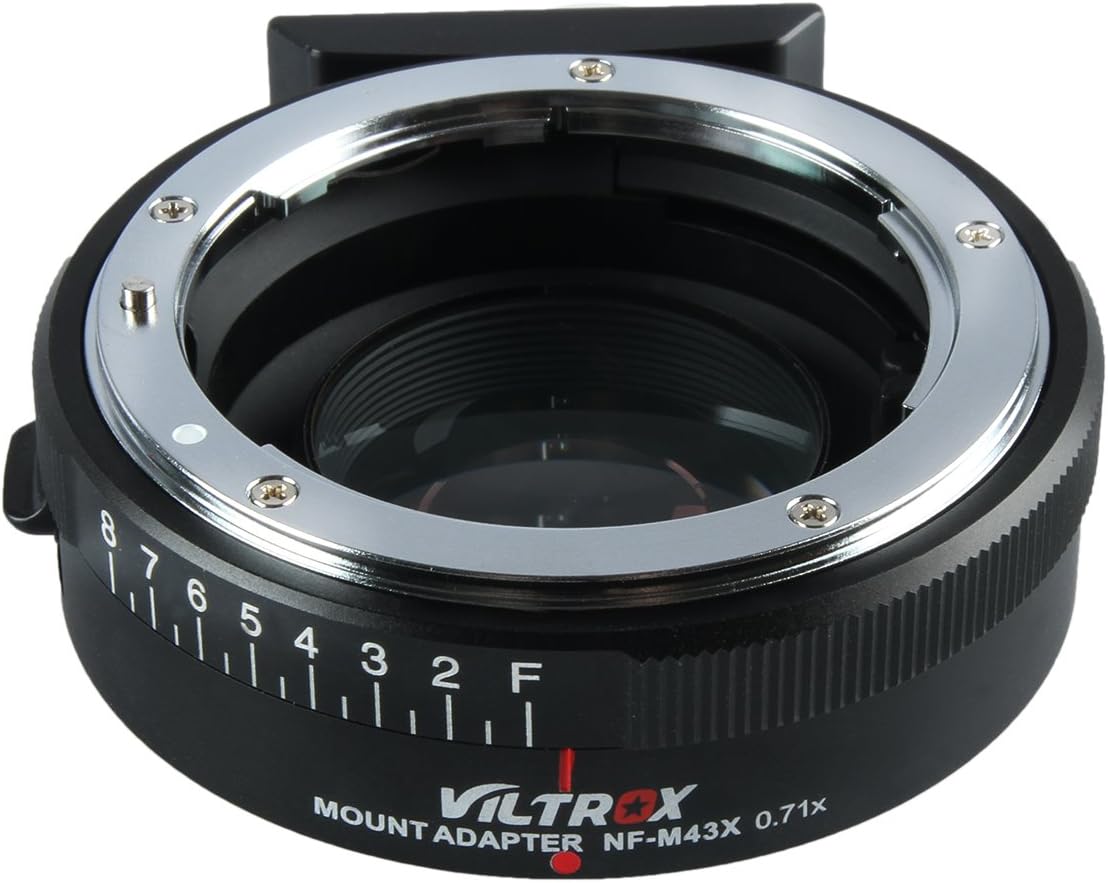 70% оƒƒ Dіѕсоunt NF-M43X Focal Reducer Speed Booster 0.71X Lens Mount Adapter for Nikon G&D Mount Lens to M4/3 Mirrorless Camera with Manual Focus, Infinity Focus and 8 Adjustable Aperture