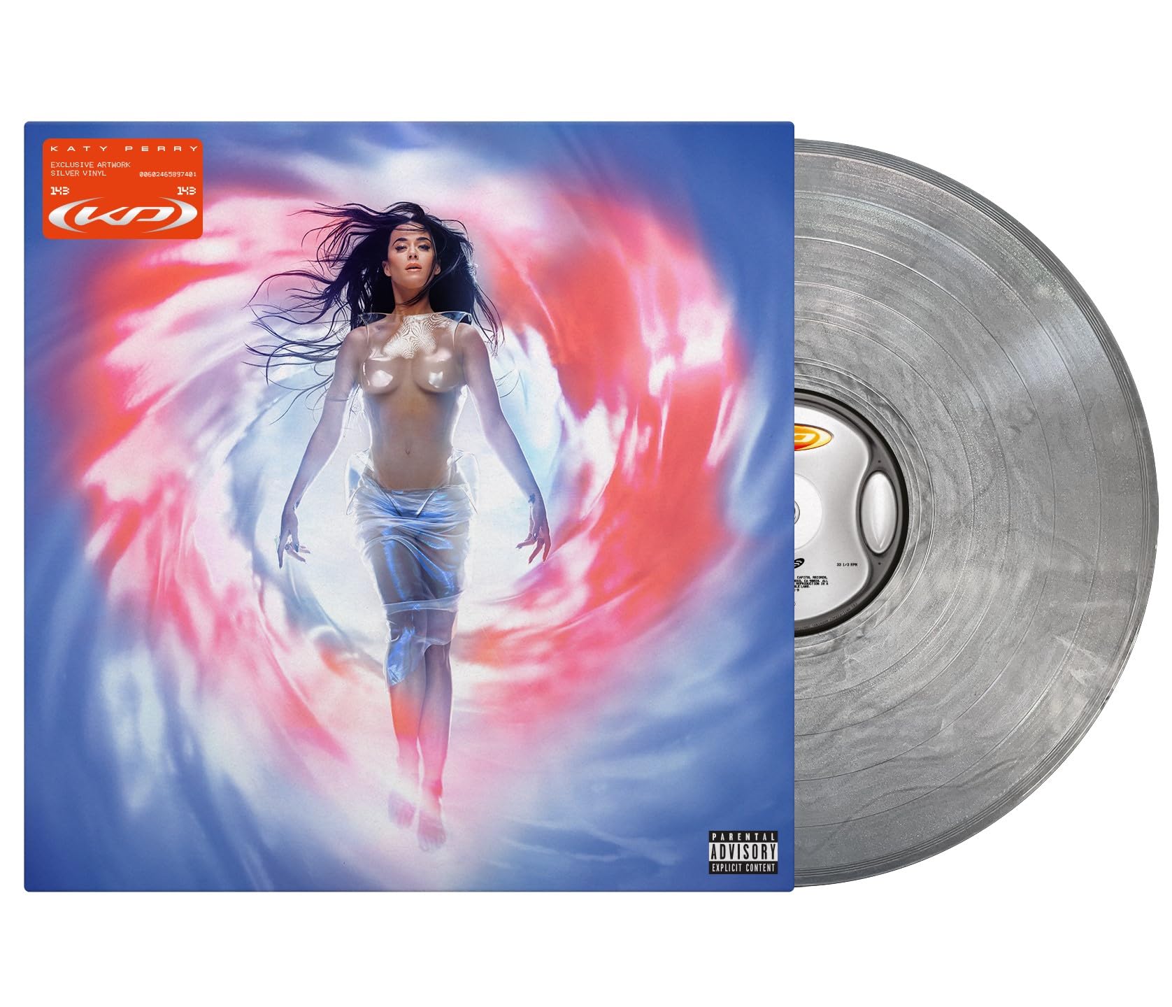 Katy Perry : 143 SILVER VINYL 12""..SONGS PIC 2 ( BOTTOM ) SENT 1ST CLASS,SEALED