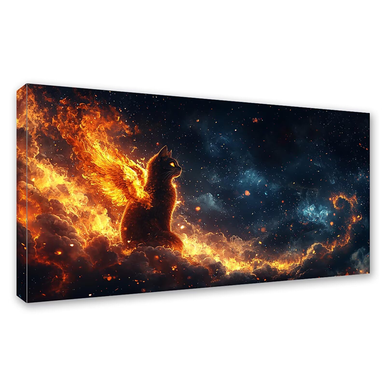Diamond Painting Grande 200x100cm Animal Diamond Painting Adultos, DIY Gato Pintura de Diamante Manualidades Adultos, 5D Cuadrado Rhinestone Bordado Punto de Cruz para Home Decoration Regalo 0J-151