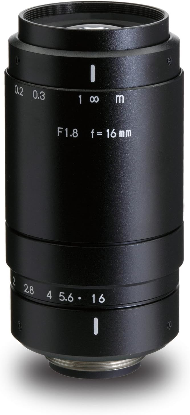 Kowa LM16SC 1" 16mm F1.8 Manual Iris C-Mount Lens, 6 Megapixel Rated