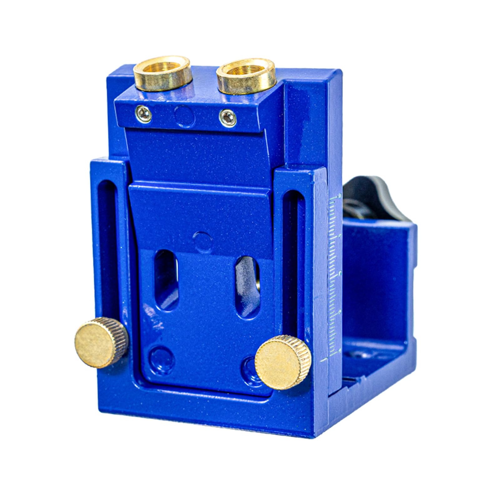 Kit de gabarit de trou de poche, Guide de perçage de trous de poche, Guide de gril à angle réglable (Blue)