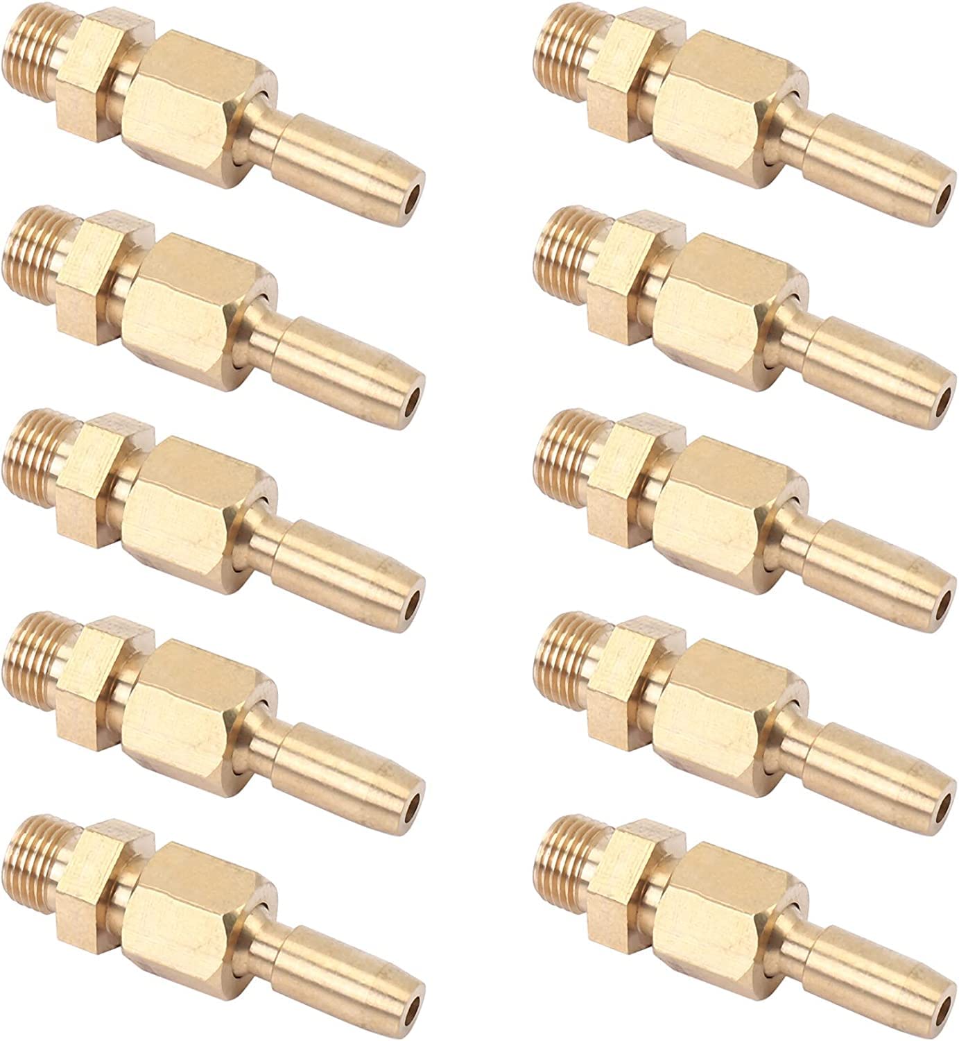 MAXAIR Brass 1/8 inch Adjustable Type Fountain Nozzle Size 3mm Ball Joint Jet Nozzle Water Fountain Universal Water Curtain Nozzle Landscape Garden Fountain Garden Pond Decoration (PACK OF 10PCS) (B0BMWLTR4Q) Amazon Price History, Amazon Price Tracker