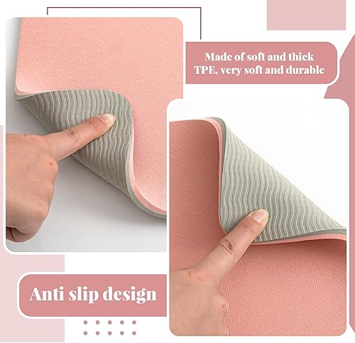 Miniatura 86 de 3 tapetes silenciadores para máquina de coser, tapete para máquina de coser, almohadilla de goma antideslizante que se mantiene en su lugar para Rosa