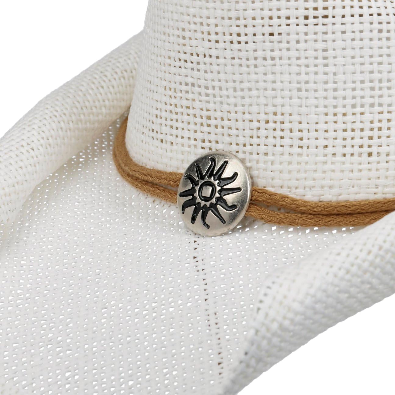 Lipodo Chapeau en Paille Vescadosa Western Femme/Homme - D'Ete de Cowboy Soleil Printemps-ete Ete
