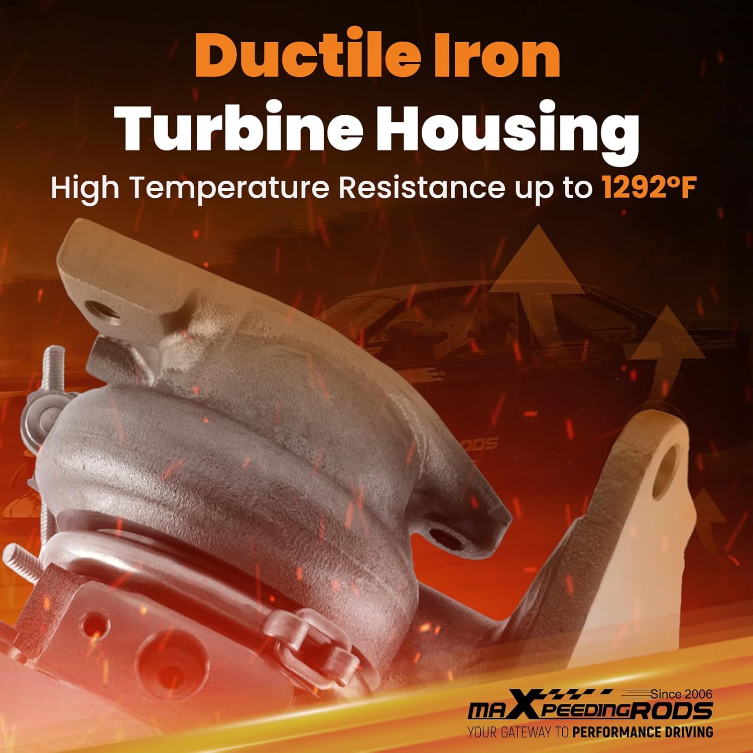 maXpeedingrods Turbo Turbocharger Right Side for Ford F150 Pickup 2.7L V6 EcoBoost 2015-2017, FL3Z-6K682-E FL3Z-6K682-B, Basic VL Series