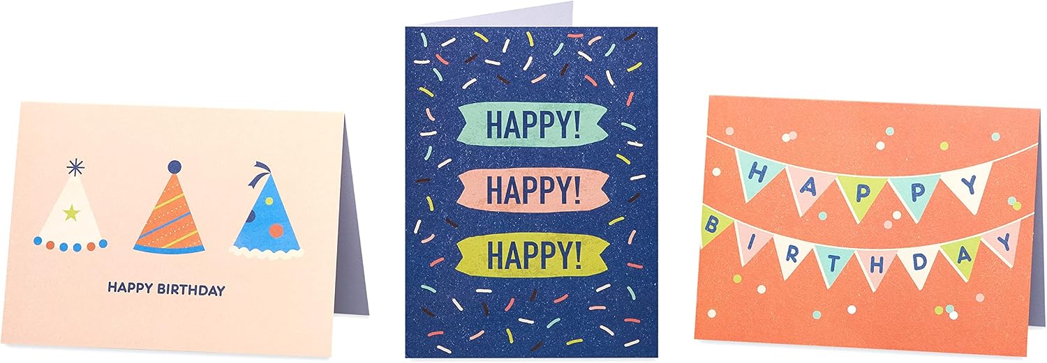 American Greetings Bulk Blank Birthday Cards Assortment (48-Count)