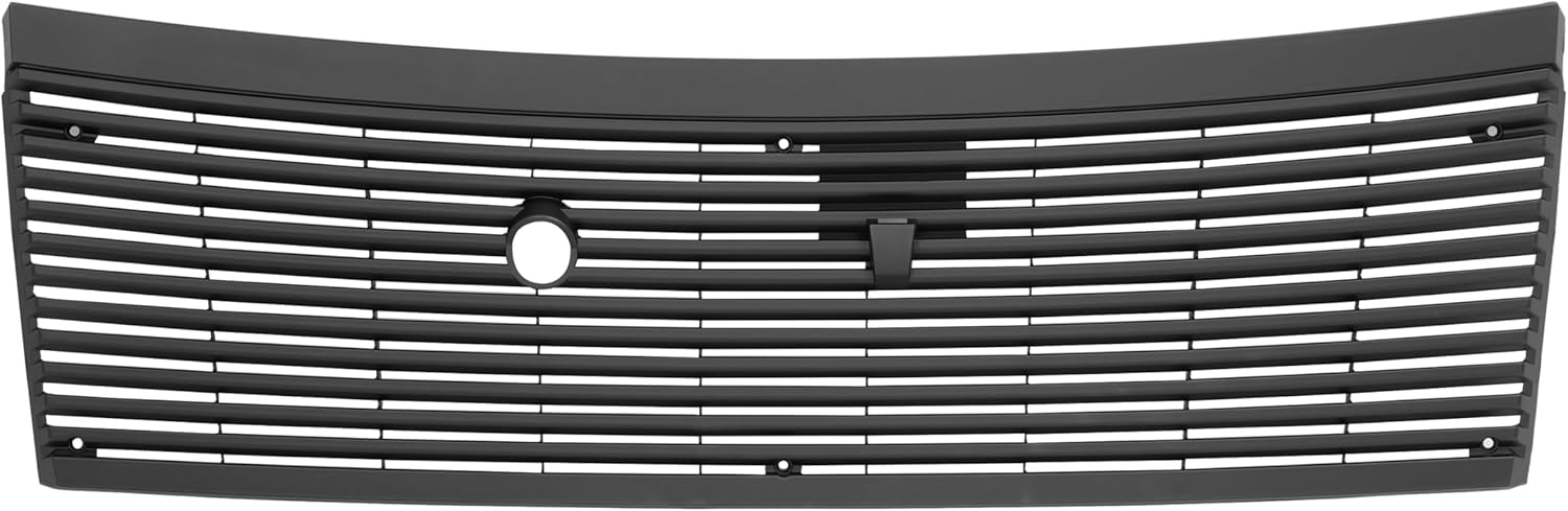 HECASA Front Windshield Wiper Cowl Panel Cover Compatible with 1983-1993 Ford Mustang Cobra Window Wiper Panel Cover Vent Grille Replacement for FO1271100 E3ZZ6102228A Black Plastic