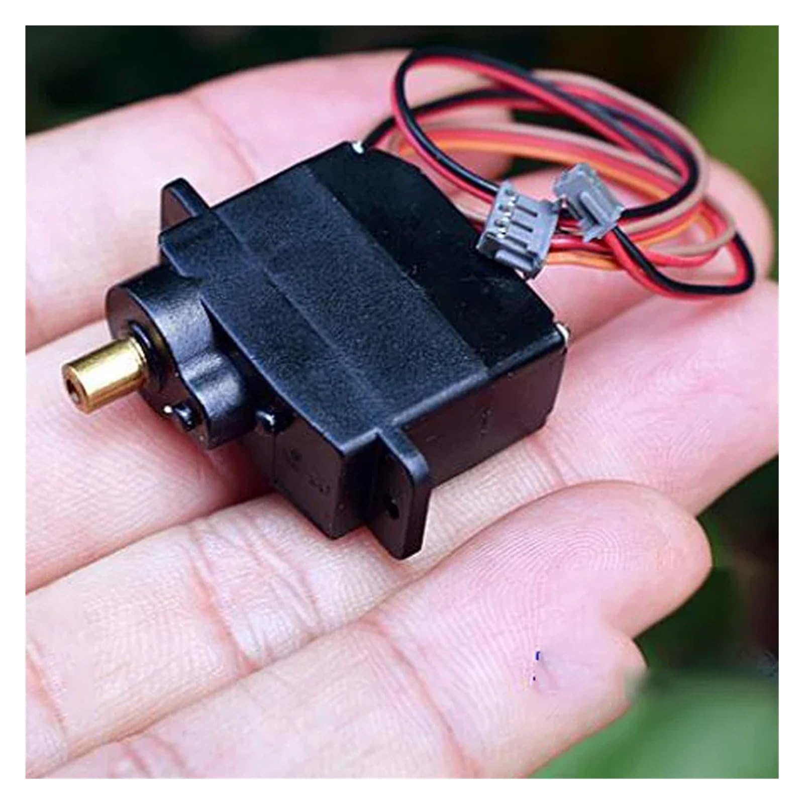 SSQAMACNC DC 3V-6V 12g Metal Gear 360 Degree Steering Gear M10 Electronic Starter for Climbing Car Servo Five-Wire Without Drive Plate
