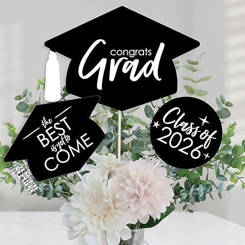 Lo mejor está por venir 2019 - Juego de 15 palillos de mesa para fiesta de graduación