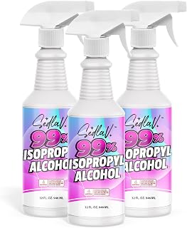 SEDLAV Isopropyl Alcohol 99% Spray 32 Fl Oz Spray Bottle Rubbing Alcohol Sprayer 99 Percent Isopropyl Alcohol Spray Technical Use (3)