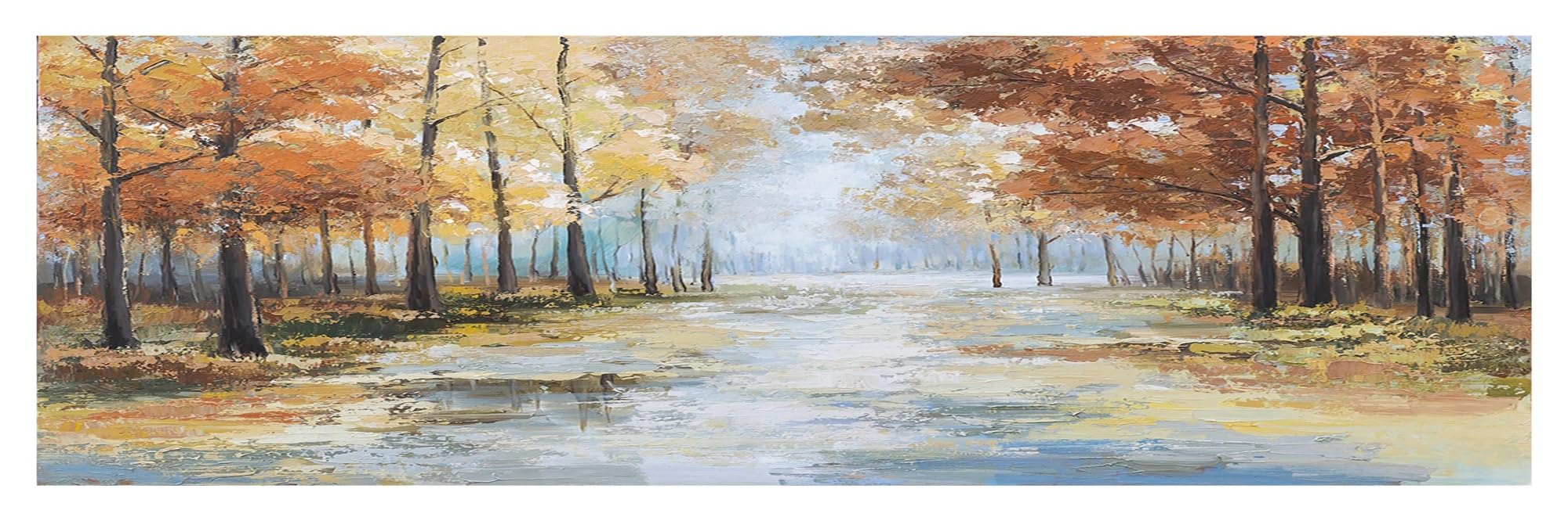Peinture imprimée sur toile pour illuminer un salon sombre avec des touches jaunes