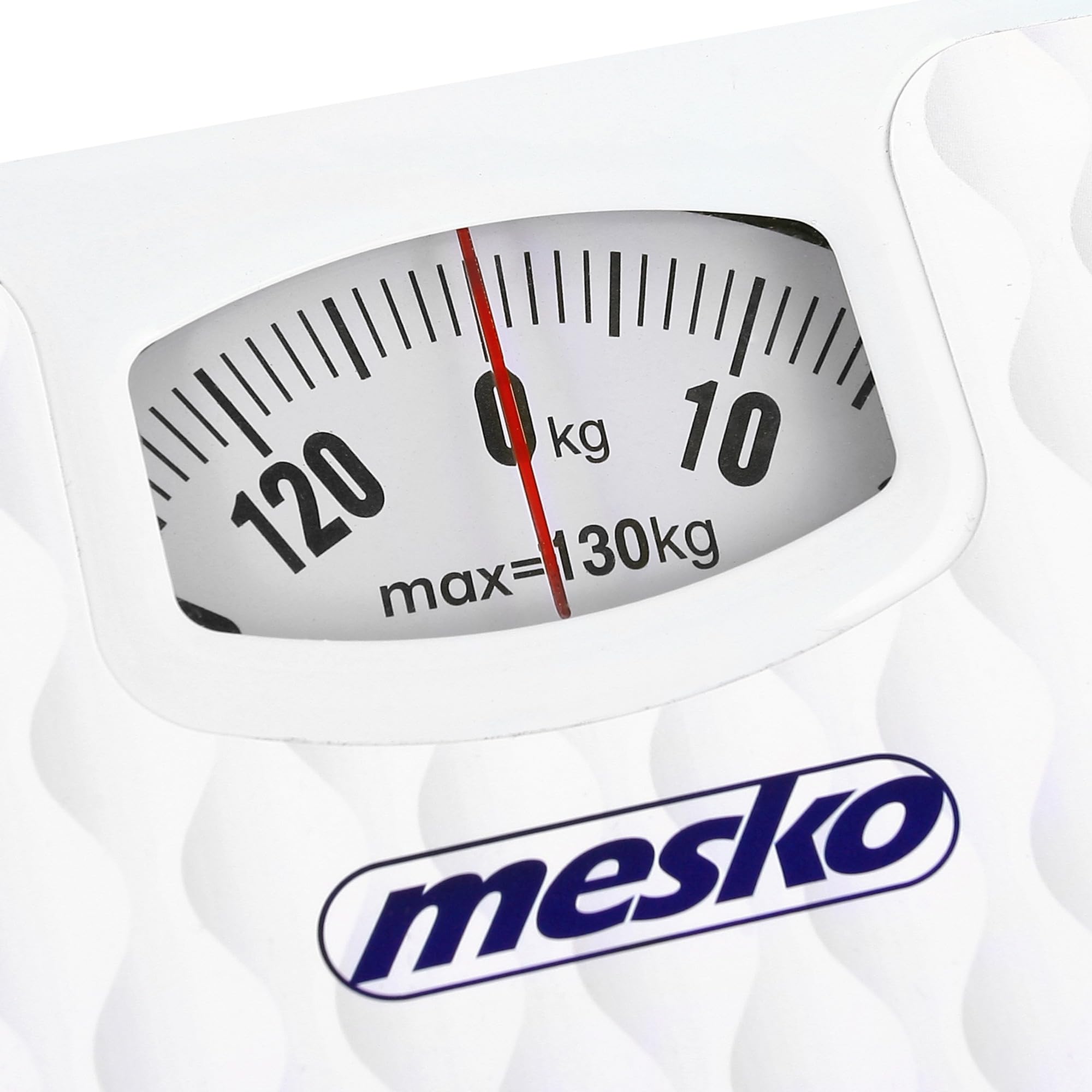 Mesko MS8160 Bilancia Pesapersone Meccanica, Pesapersone Analogica Alta Precisione, Capacità di Peso 130kg, Superficie Antiscivolo, Non Digitale, Facile da Usare, senza Batterie