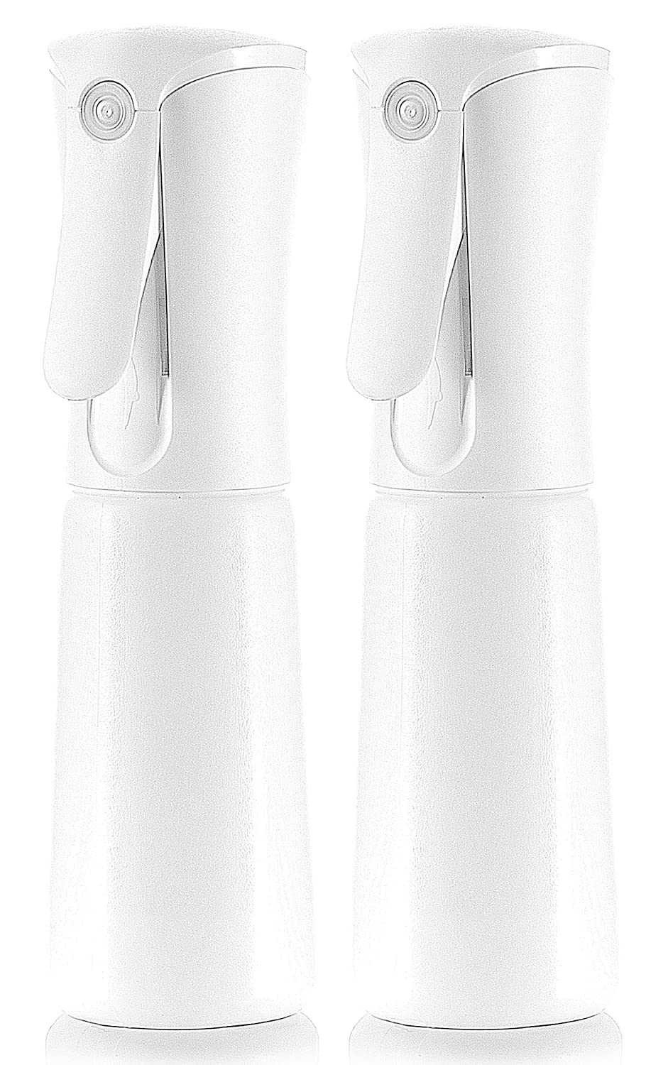 SAMURAI Z1 Mini Continuous Spray Bottle, 3.4 fl oz (100 ml) Portable, Locking Function, Continuous Mist, Ultra Fine Particles, Travel & More (White 2 pieces)