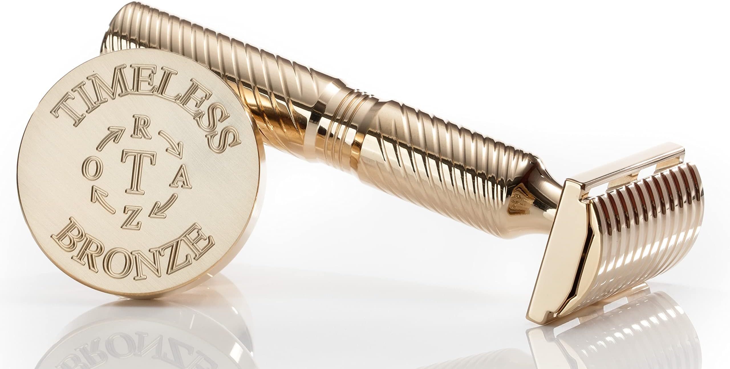 American Made Bronze Double Edge Safety Razor: by TIMELESS RAZOR: Luxury Shaving Razor Made in USA