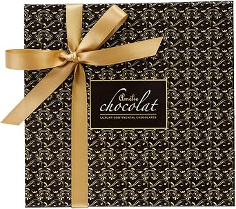 Amelie Chocolat Luxury 75 Chocolate Collection | Luxury Handmade Chocolates | Adult Chocolate Gifts | 75 Assorted Chocolates | Belgian Gifts | Assorted Fillings