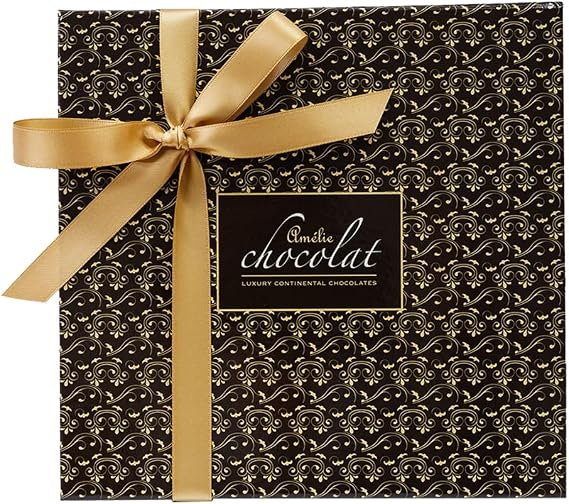 Amelie Chocolat Luxury 75 Chocolate Collection | Luxury Handmade Chocolates | Adult Chocolate Gifts | 75 Assorted Chocolates | Belgian Gifts | Assorted Fillings
