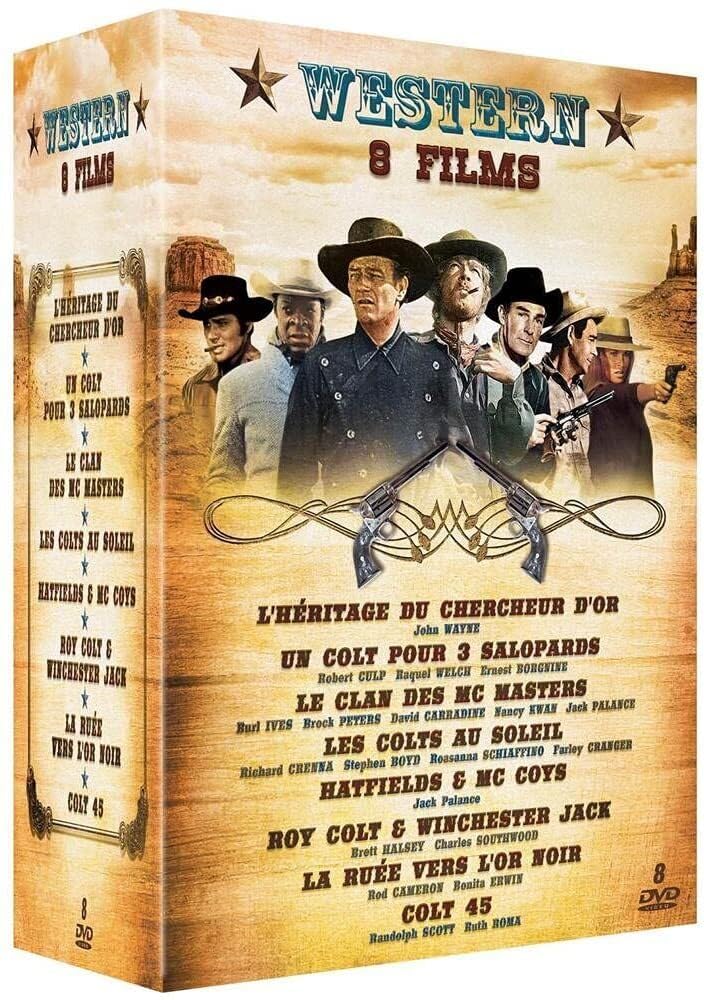 Cine Western pack de 8 películas en DVD coleccionable para cinéfilos