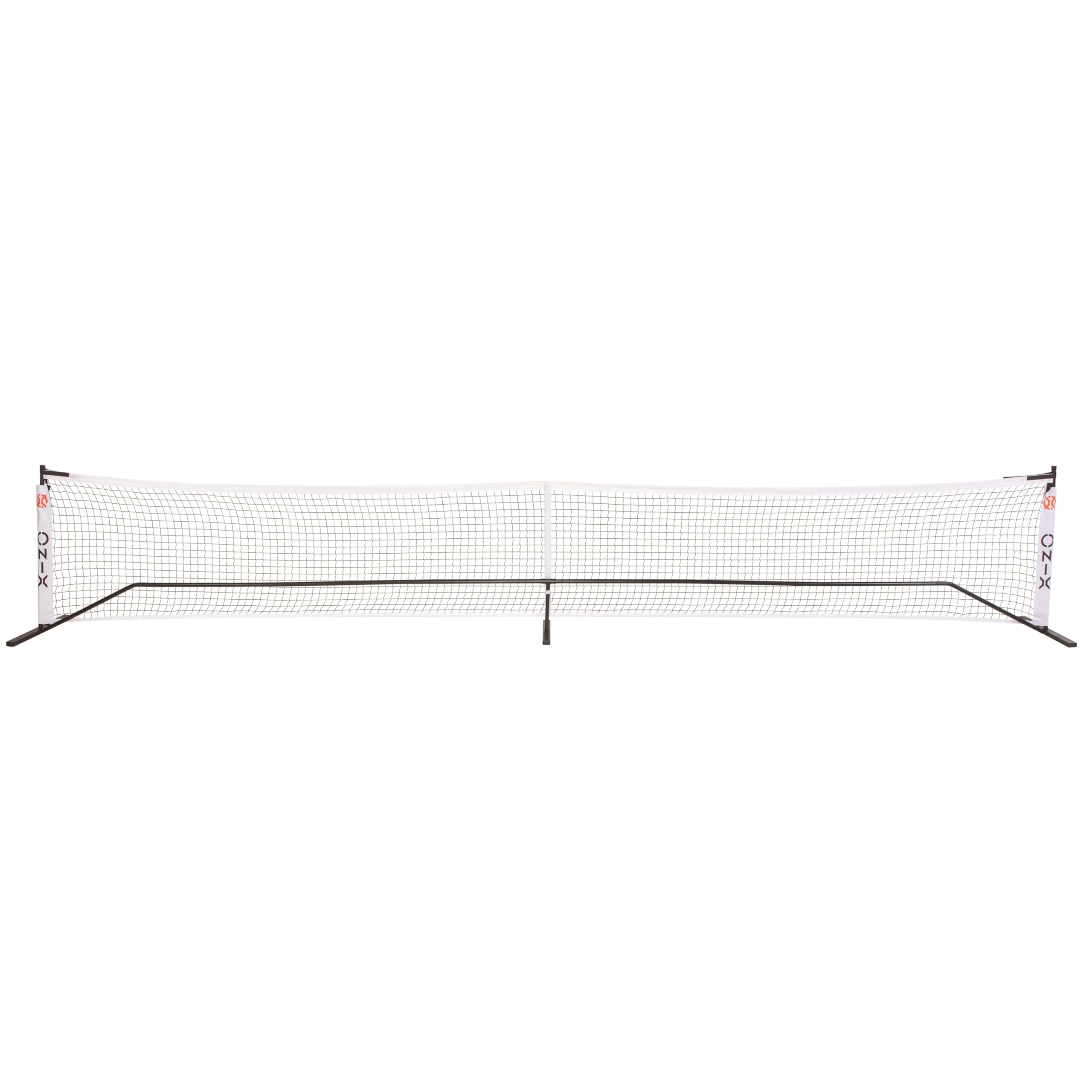 ONIX Pickleball Netz, 2-in-1 tragbares Netz und Übungsnetz-Set, inkl. Tragetasche mit Rollen, Weiß