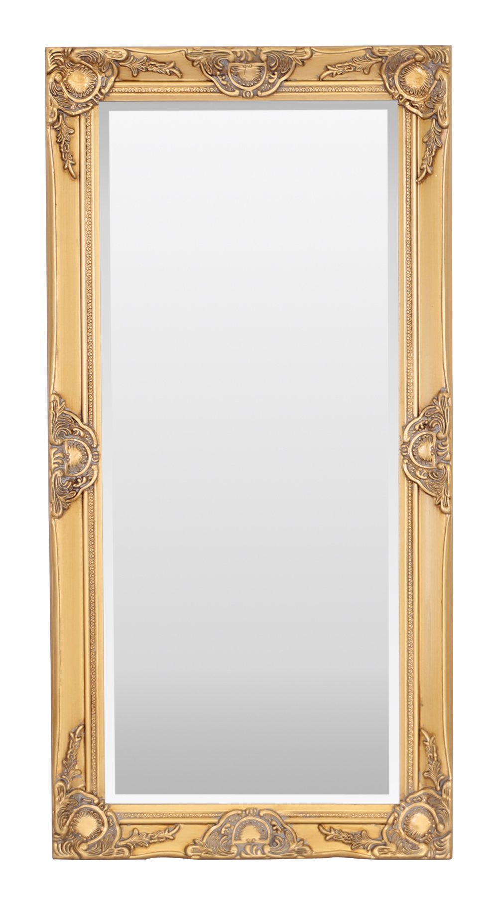 Select Mirrors Antique Gold Haywood Large Rectangle Wall Mirror (, 50Cm X 100Cm)