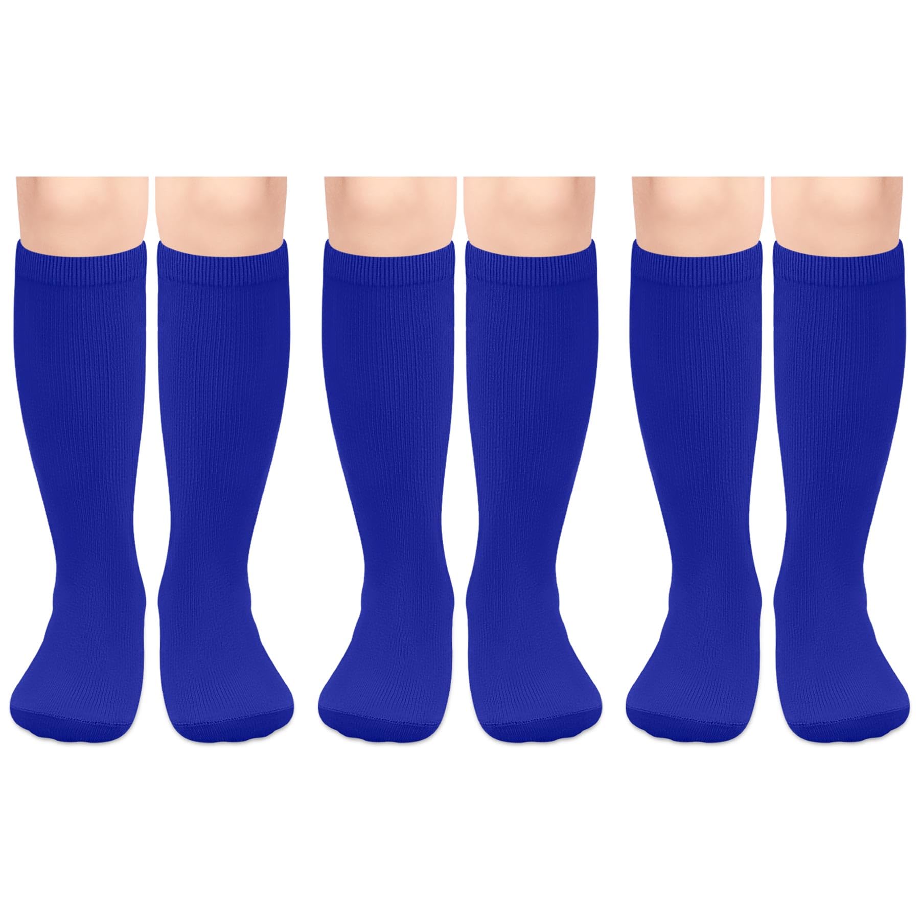 Olreco 3 Pack Toddler Soccer Socks Kids Baseball Socks Boys Girls Softball Sock Youth Football Sock Athletic Accessories