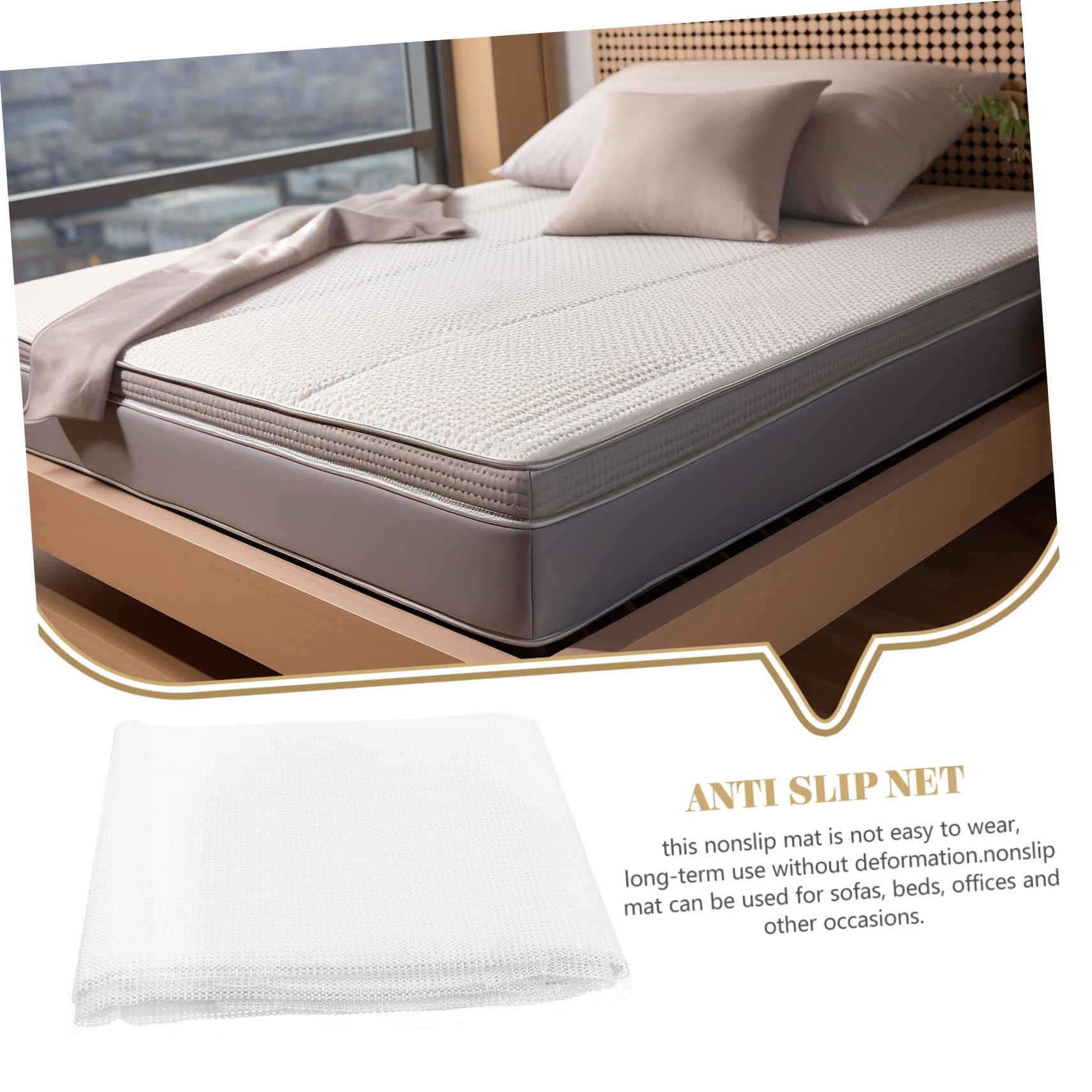 ABOOFAN -Tapis Antidérapants PVC Coussin Antidérapant pour Canapé Tapis sous Tapis Confortable pour Salon et Lit