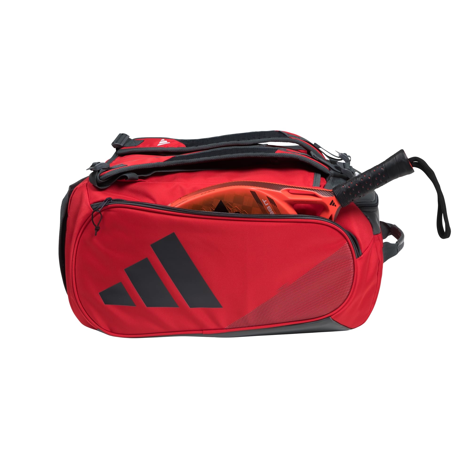 adidas Tour 3.3 - Borsa per racchette da tennis, colore: rosso solare/nero