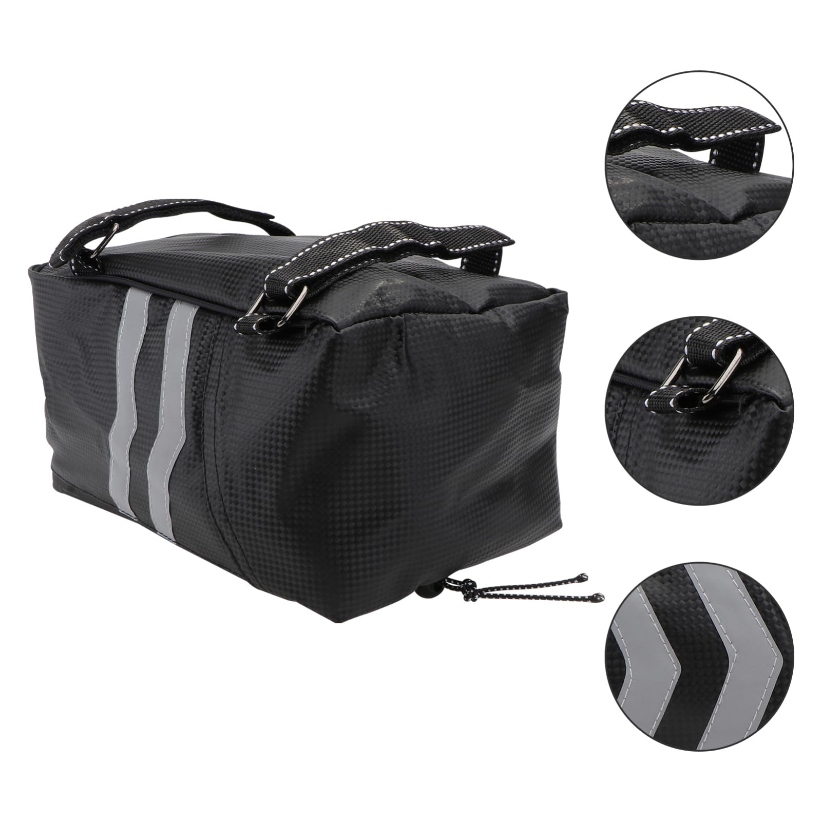 BESPORTBLE Borsa Portapacchi Posteriore per Bici, 9l, Pu, Doppia Cerniera, Stabile, per Viaggi e Attività All'aperto