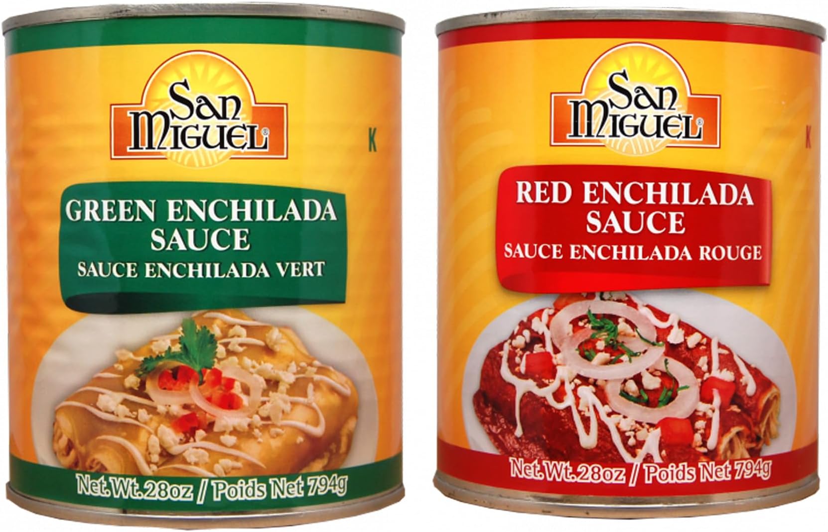 Enchilada Sauce Bundle with Green Enchilada Sauce 794g and Red Enchilada Sauce 794g (Pack of 2)