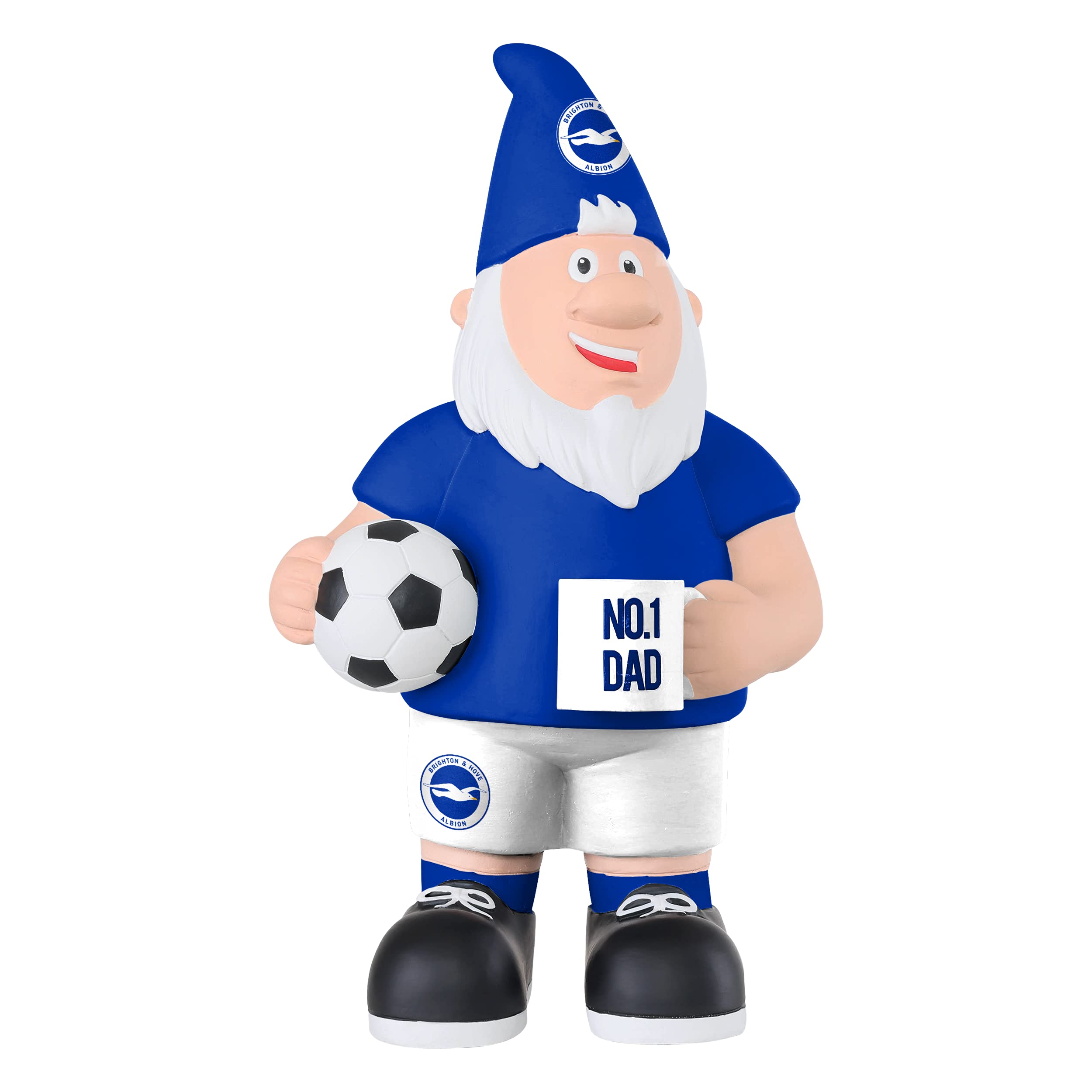 FOCO Premier League Brighton Number 1 Dad 25cm Garden Patio Ornament Gnome